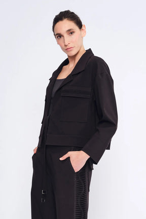 Parker Tie-Front Jacket | Black