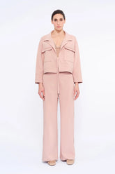 Parker Tie-Front Jacket | Rose