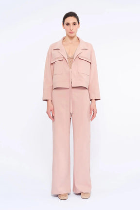 Parker Tie-Front Jacket | Rose