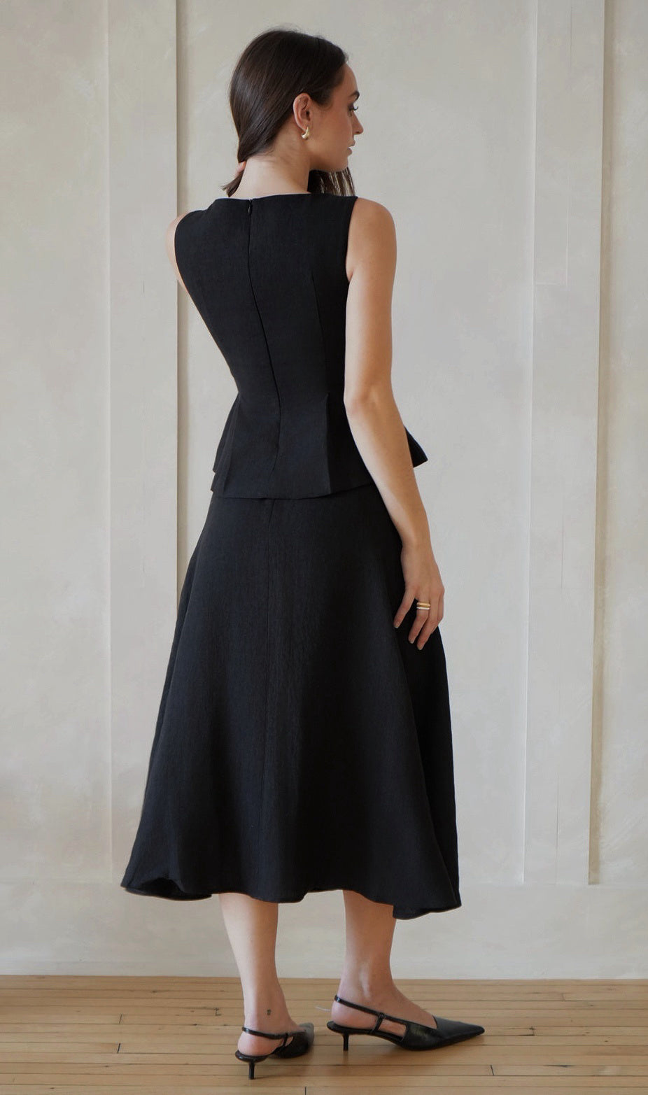 Jiulia Two-Piece Set in Black