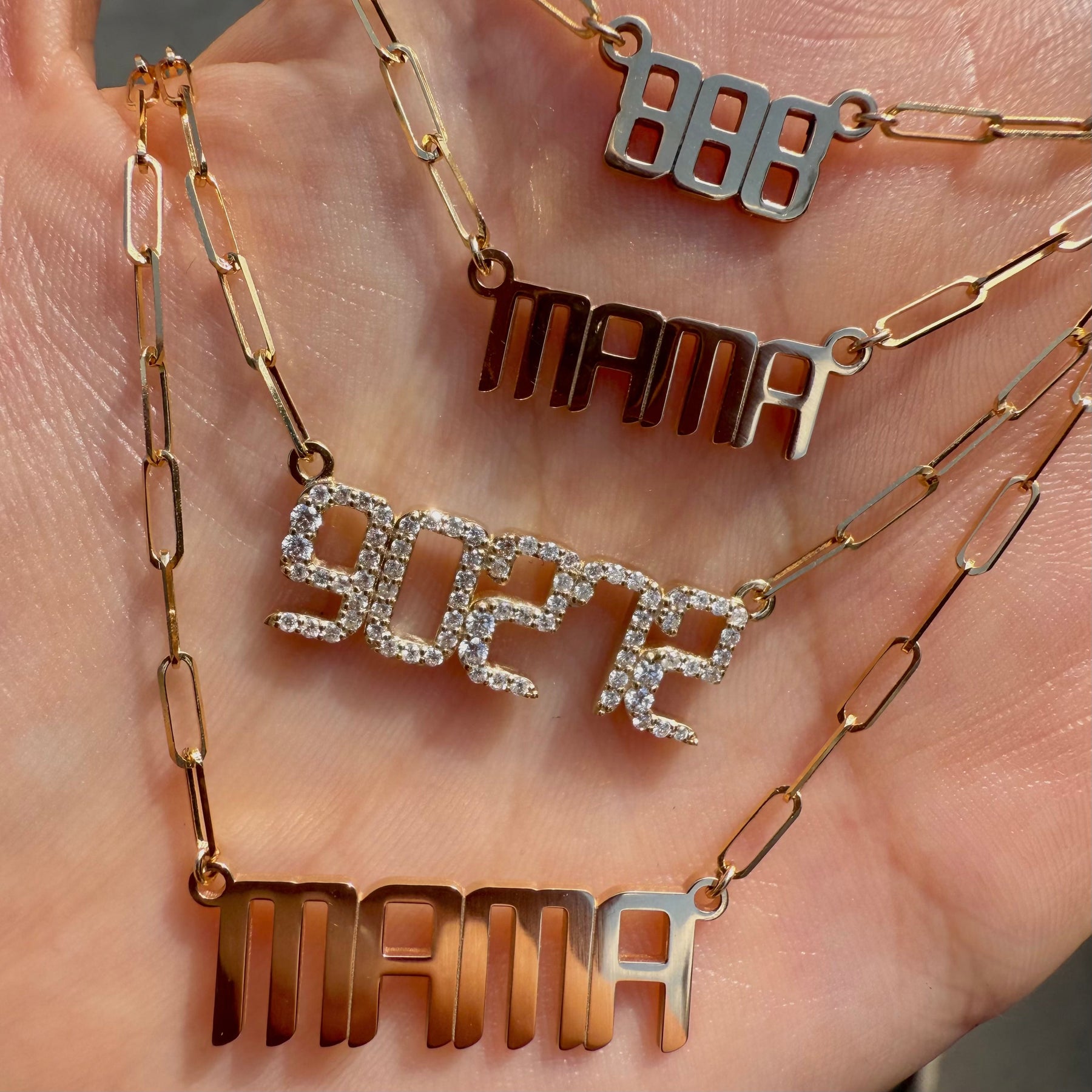 THE SIGNATURE “90272” DIAMOND NAMEPLATE NECKLACE