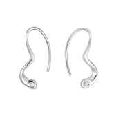 Sahab Mini Hoops with Diamonds - Silver