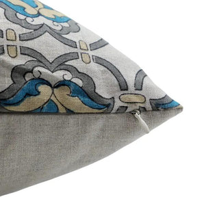 Beautiful Hand Made Block Printed Pure Linen Pillow Cover - Hridyavan