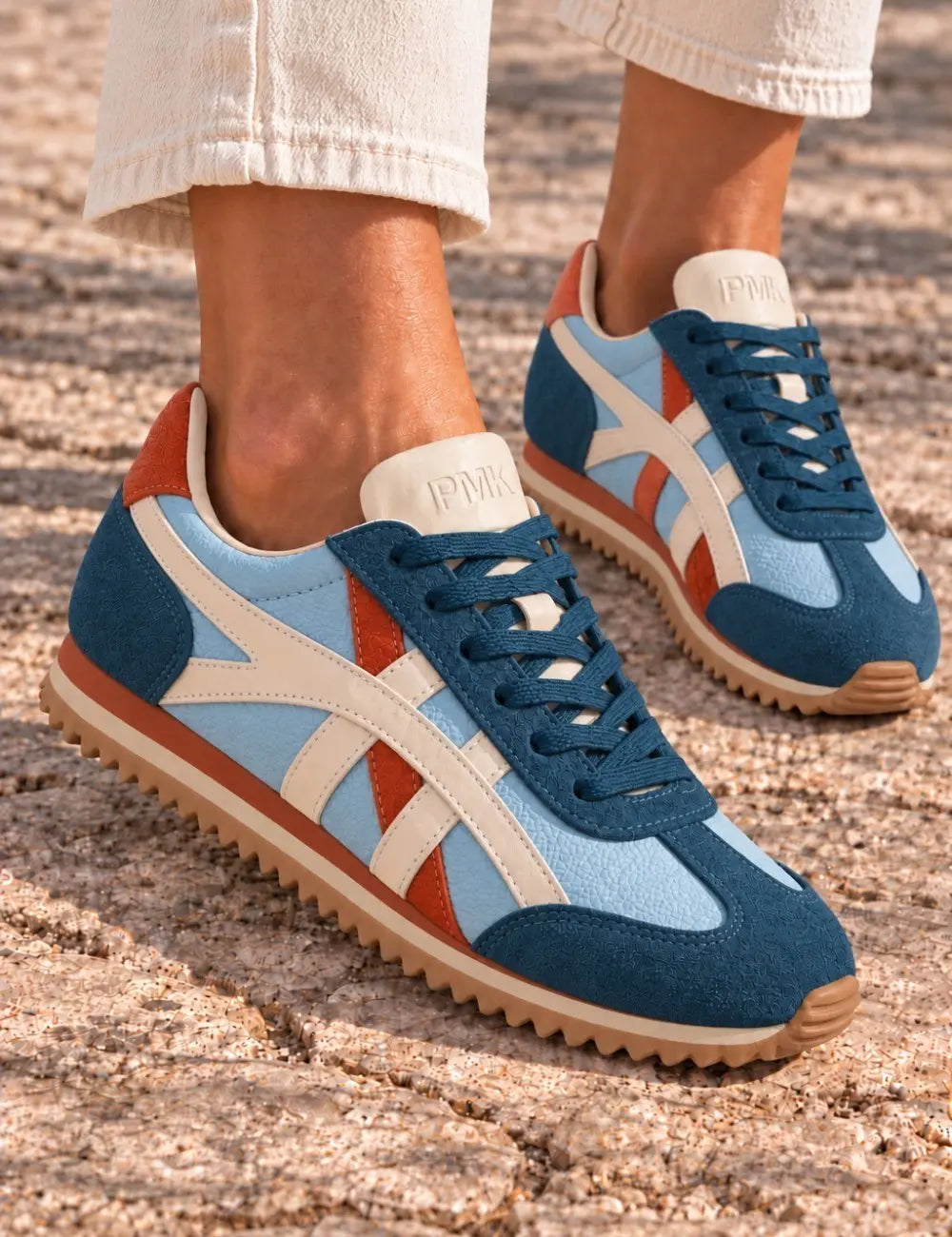 Topasa Blue Orange Suede