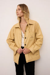 Atlantic Oversized Leather Jacket