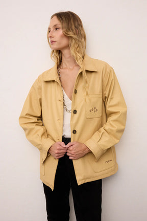 Atlantic Oversized Leather Jacket