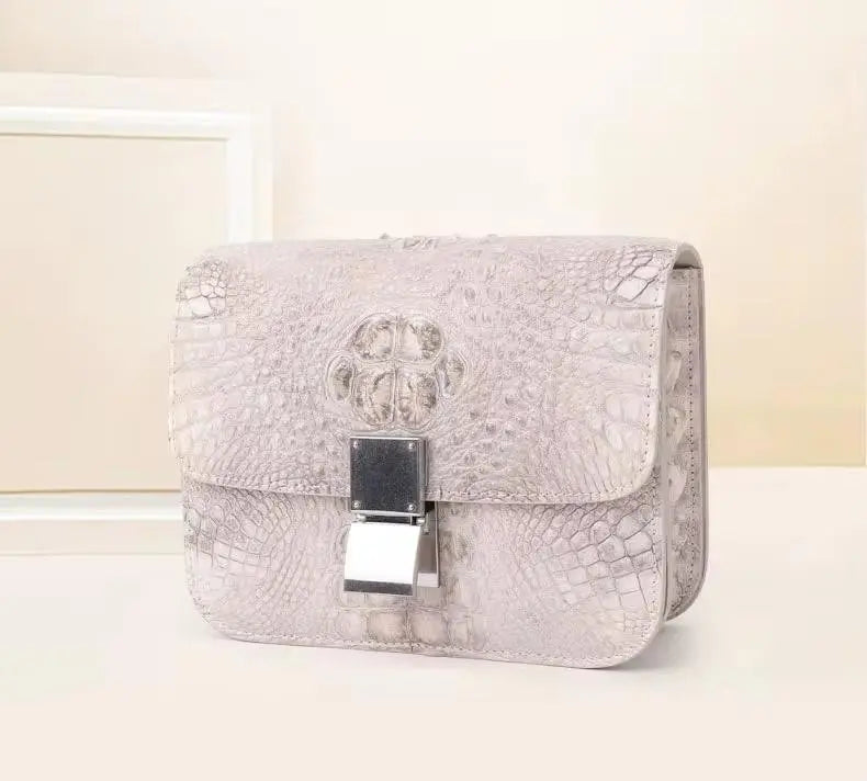 Luxe Artisanal Crocodile Leather Handbag | An Heirloom of Elegance KolleenBoutique