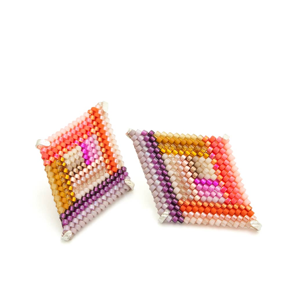 COLOR GEOMÉTRICO Miyuki Medium Rhumbus Earrings
