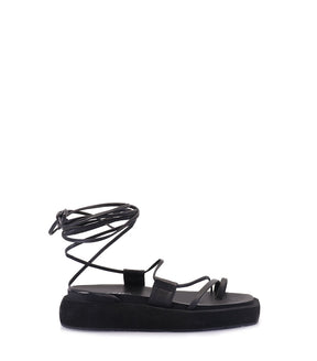 Theo Eco-Chic Black Platforms
