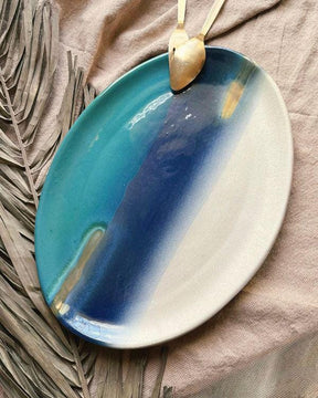Coastal Skies Oval Serving Platter
