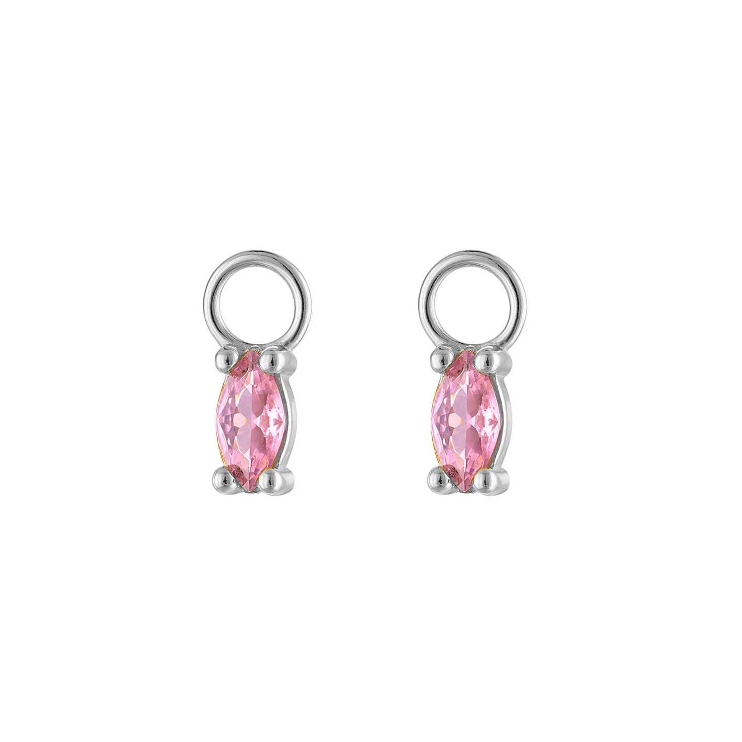 Pavé Silver Earring Charm