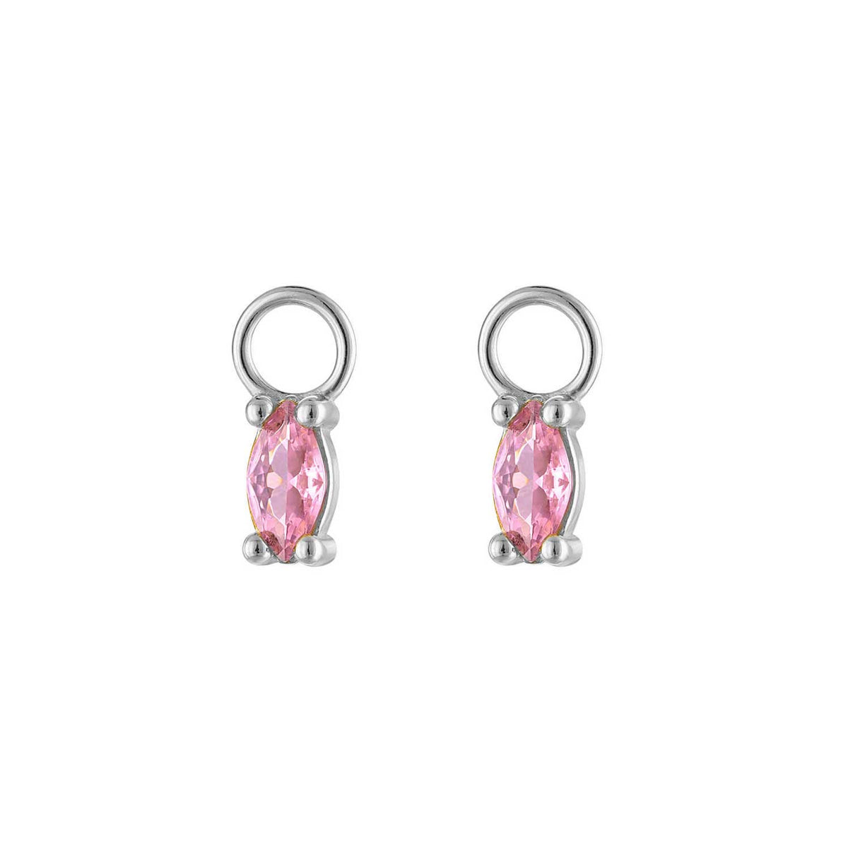 Pavé Silver Earring Charm