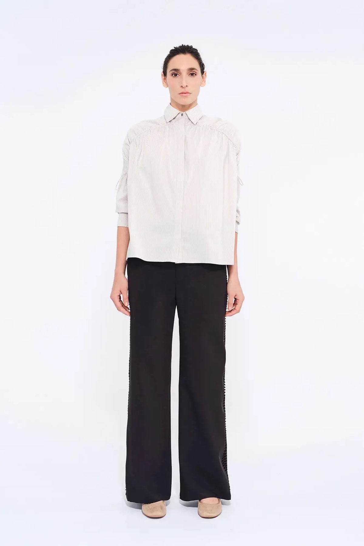 Star Ruched Shoulder Shirt