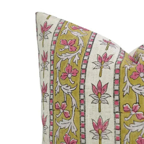Beautiful Hand Block Printed Design Viscose Linen Piillow Cover - Laxmi