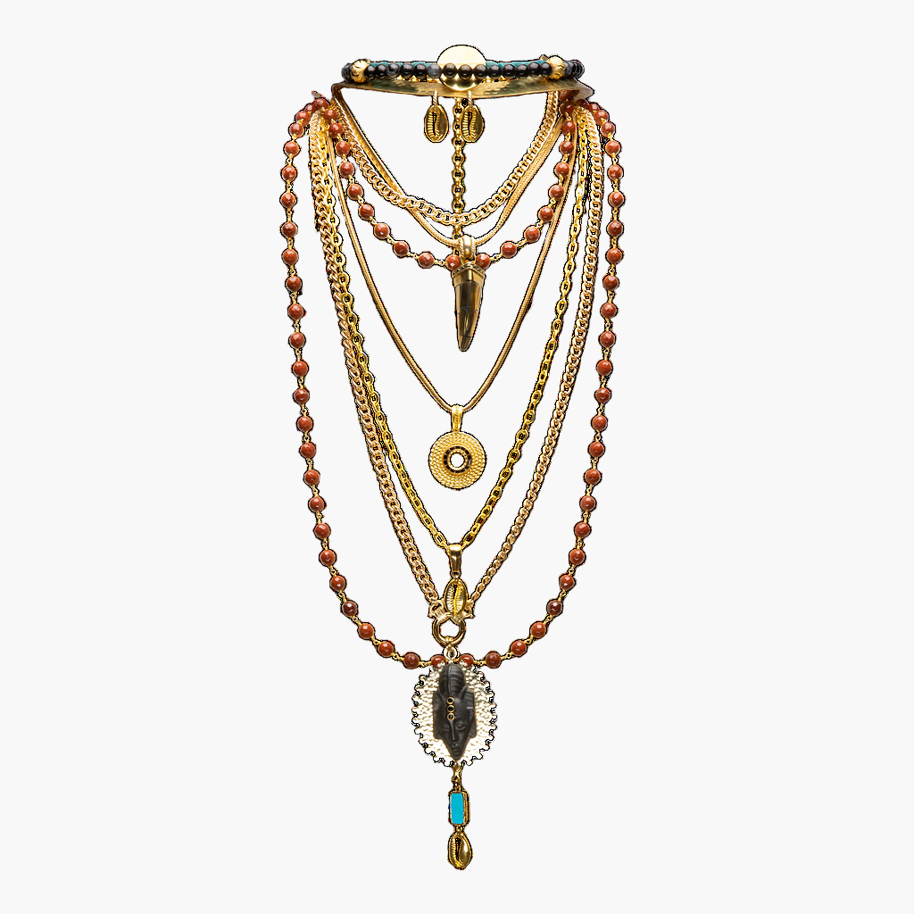 Punu Multi-Chain Necklace