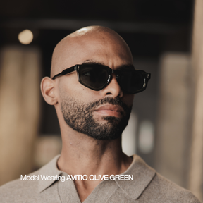 Avitio Sunglasses with Marble Frame & Light Blue Lens