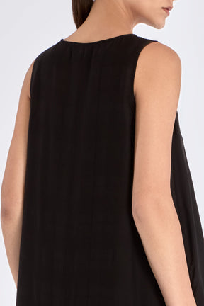 Lenox Godet Dress | Black