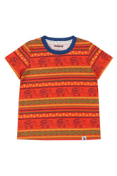 Mixed Up Clothing Kids Suave Elephant Print Short Sleeve T-Shirt - Jacquard Stripe