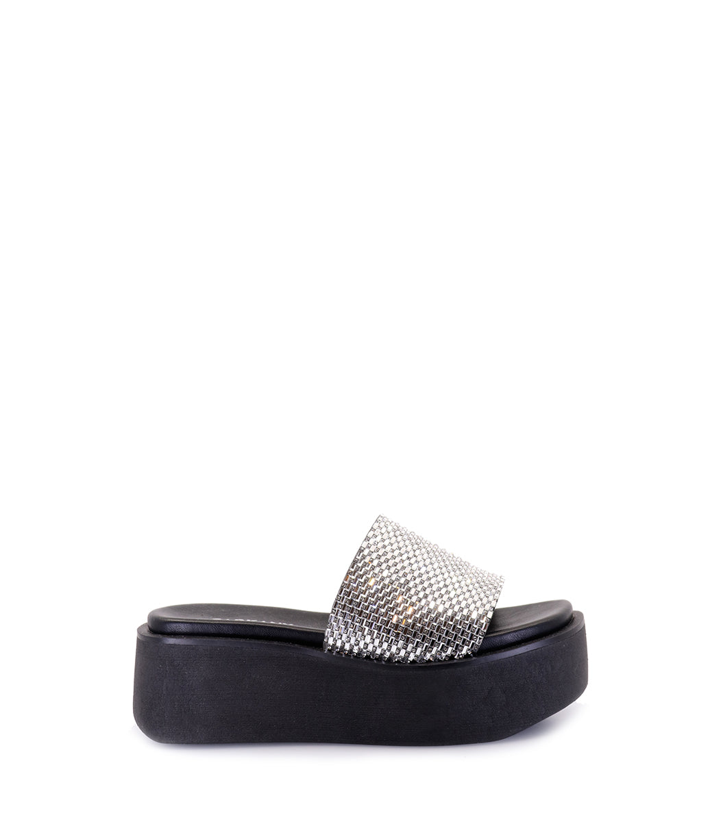 Nohe Glam Silver Platforms