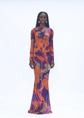 MESH LONG DRESS