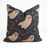 Ghost Halloween Viscose Linen Pillow Cover for Spooky Decor