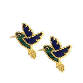 The Verdant Hummingbird Earrings