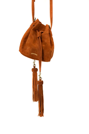 Lechuza Suede Crossbody Bag