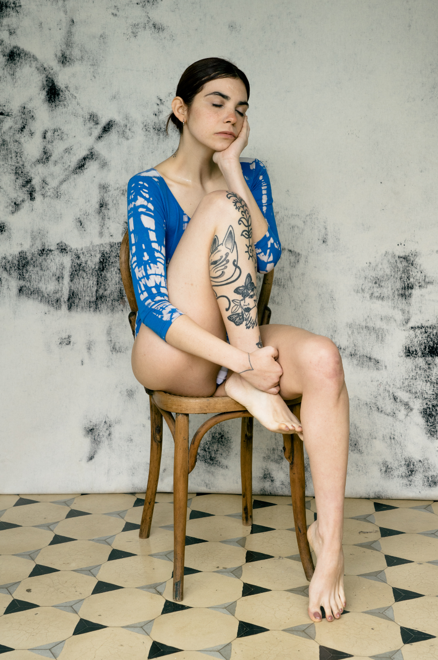 Bodysuit Elo Tie-dye  in Blue