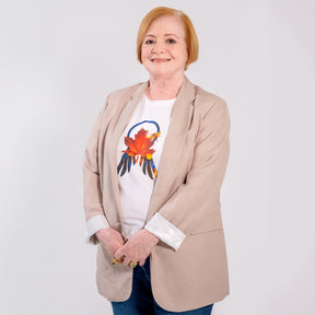 Autumn Hand-Embroidered Organic Cotton T-Shirt