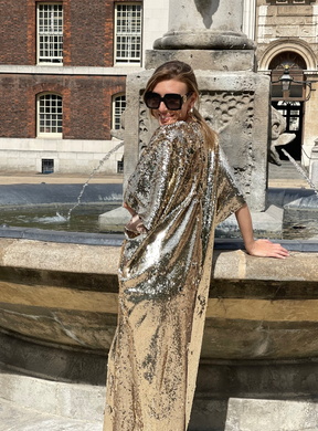 Wide Leg Sequin Palazzo Jumpsuit