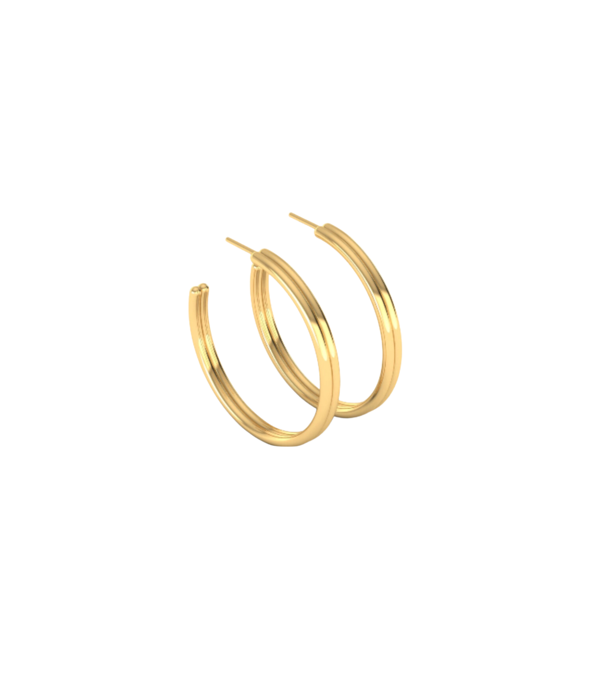 Doubled Up Titanium Hoop Earrings