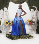 THE SWAN OMBRÉ DRESS