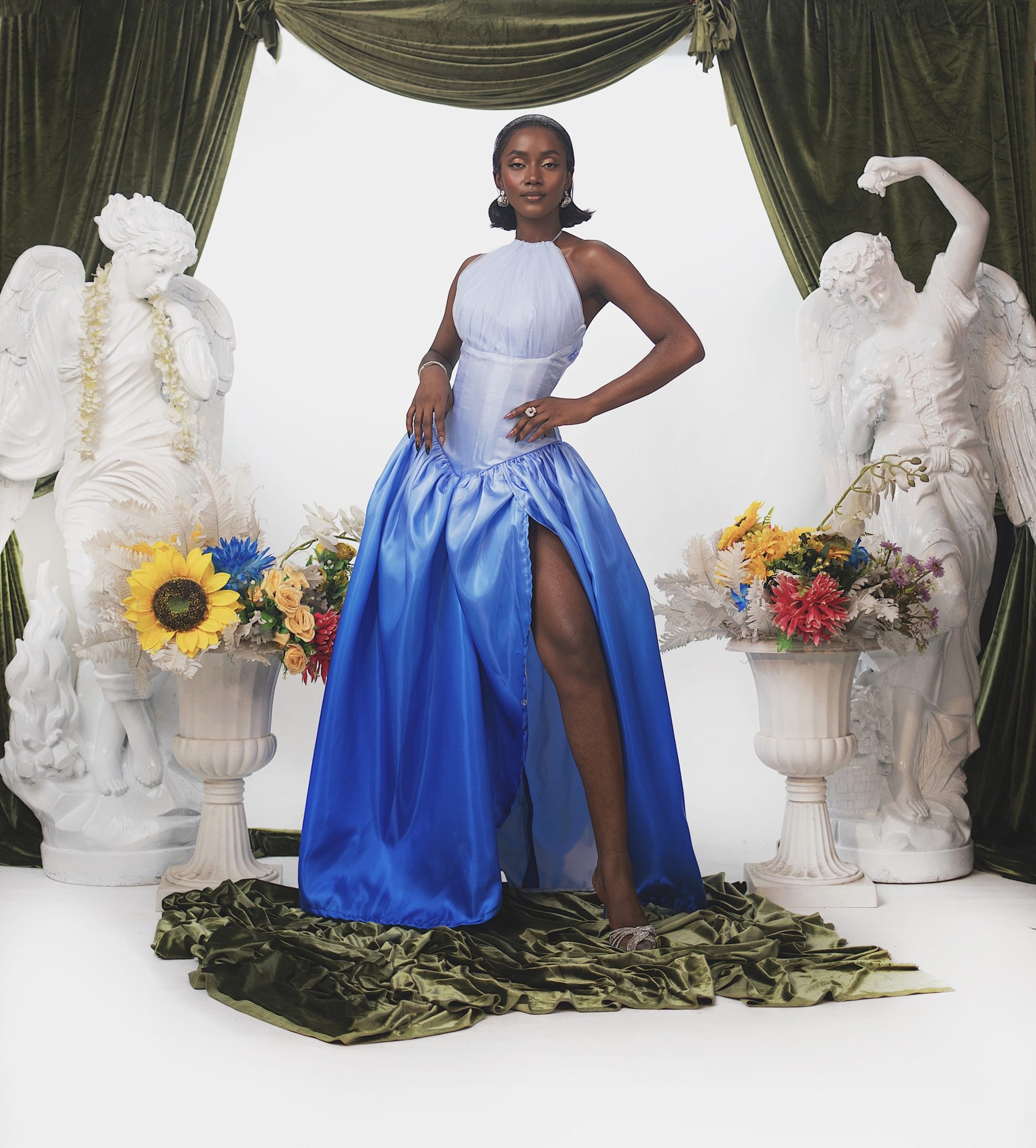 THE SWAN OMBRÉ DRESS