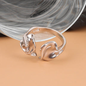 Wave Grain Ring For Women Vintage Fashion Creative Temperament Jewelry Gift Adjustable