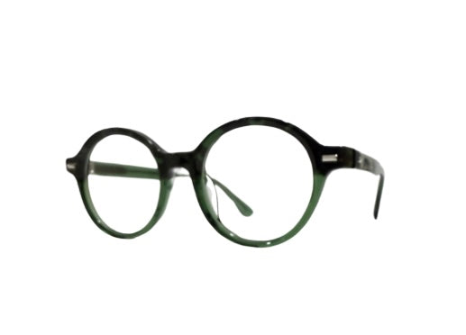 Emerald Green round 48mm eyeglasses