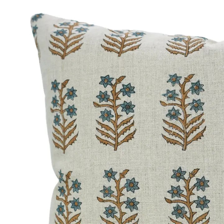 Artisan Hand Made Block Print Pure Linen Pillow Cover- Inderdhanush
