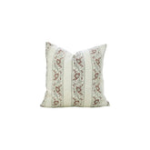 Unique Block Linen Blend Pillow Cover - Bagh Buta Border