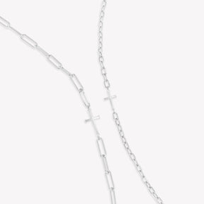 Mini Chain Breaker Cross Necklace