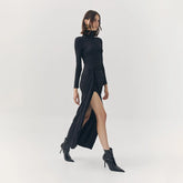 Evangeline Turtleneck Maxi Dress
