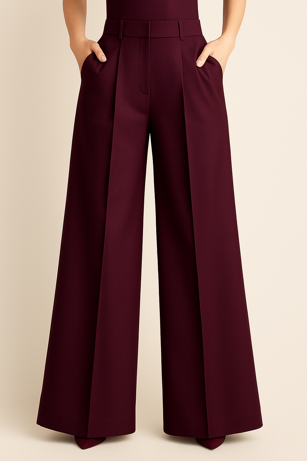 Rossario George Palazzo Pant in Cabernet