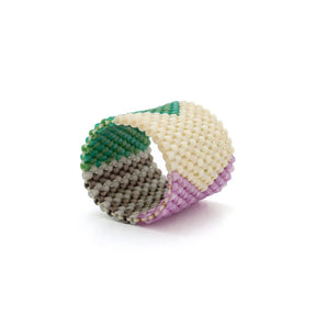 COLOR GEOMÉTRICO Miyuki Beaded Ring