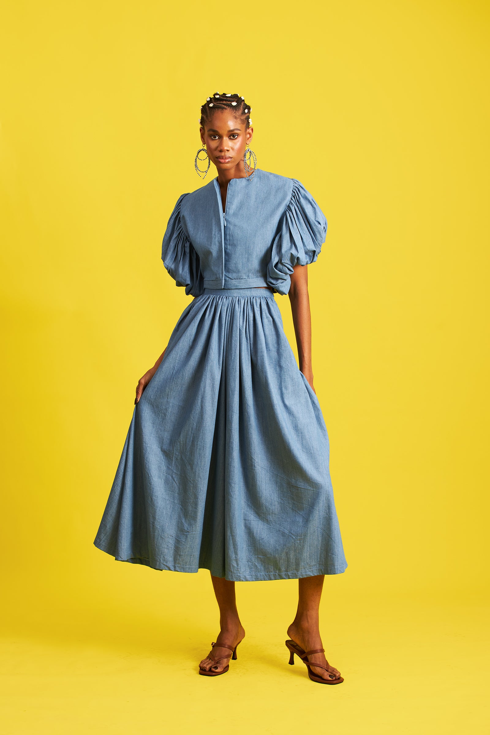 Binta Denim Set