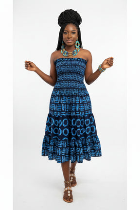 African Print   Caribbean Muse Tube  Design 008