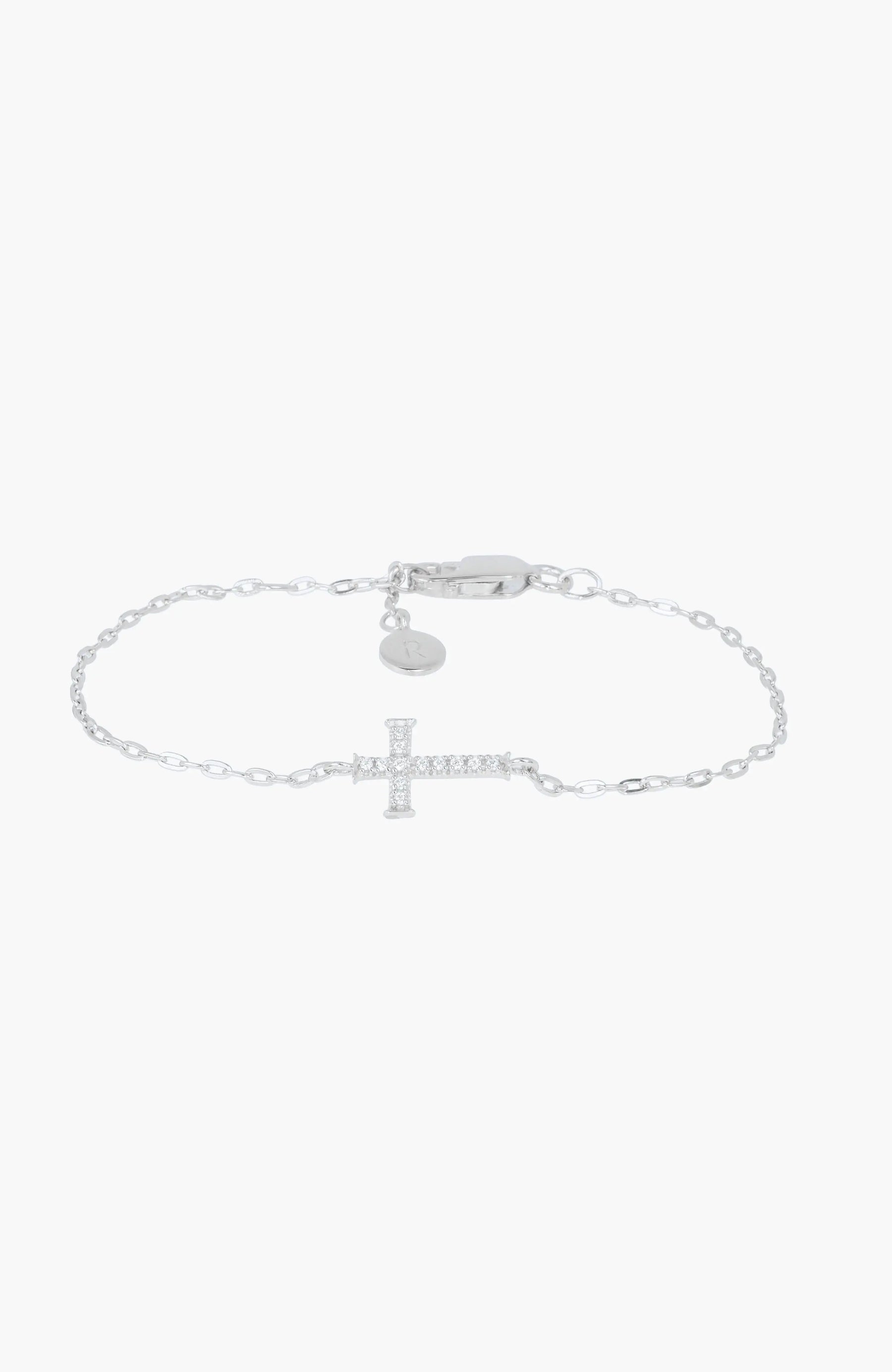 Delicate Cross Chain Breaker Bracelet