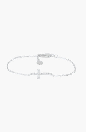 Delicate Cross Chain Breaker Bracelet