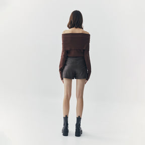 WREN SHORT LEATHER PANTS