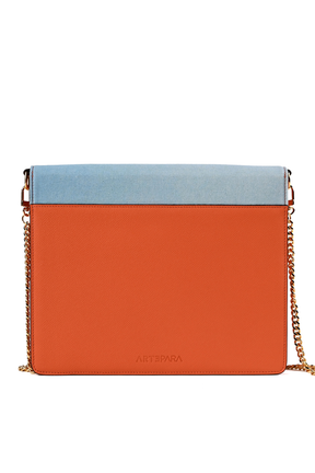 Artepara Summer Signature Hand-Embroidered Leather Clutch