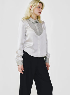 Fancy Tweed Button Up Shirt