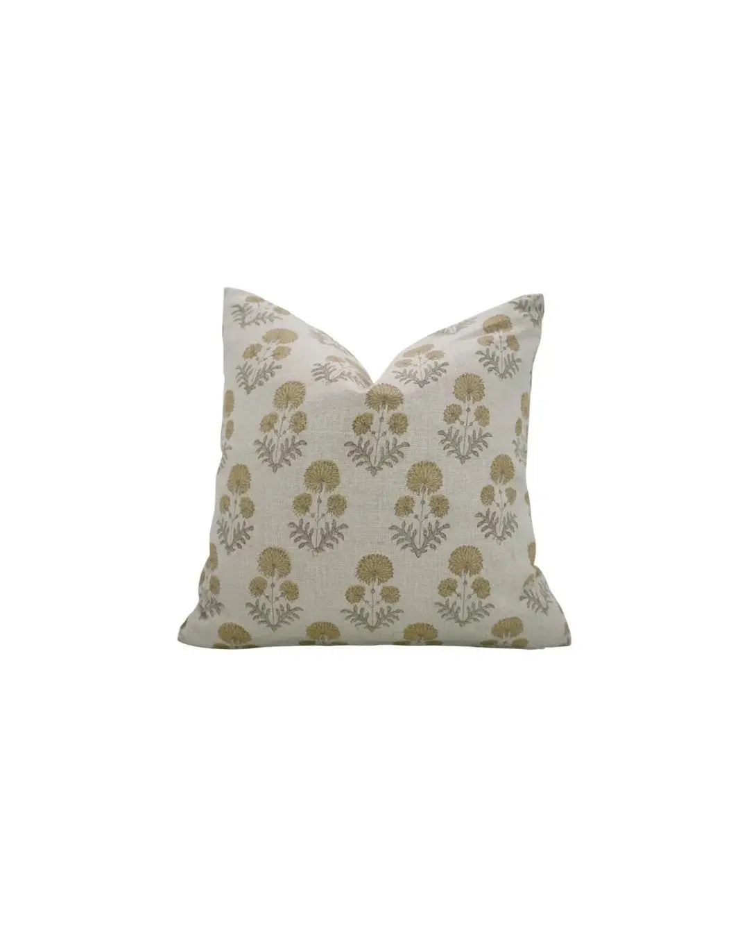 Beautiful Hand-carved Design Block Print Pure Linen Cushion Cover - Rishi