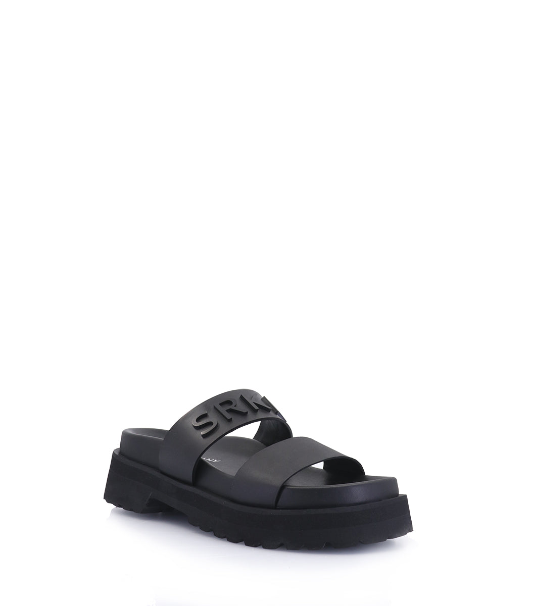 Eco-Friendly Black Platform Sandals Bril